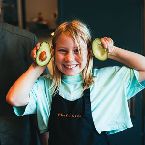 Dit is een chef-kids schort en spatel